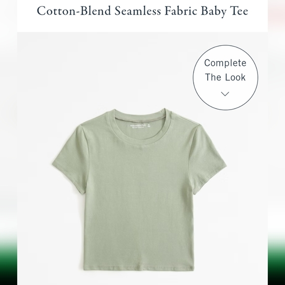 Abercrombie & Fitch Tops - Cotton blend seamless fabric baby-tee